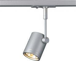 Bima I lamp head for 1-phase track, silver grey