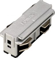 Eutrac longitudinal connector, electrical, silver grey