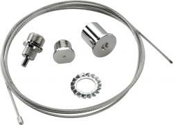 Eutrac wire suspension length: 1,5m colour: silver