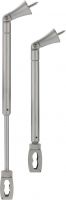 Flexible Easytec II ceiling holder for slanted ceilings, silver 