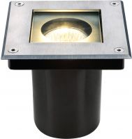 Dasar square, GU10, floor fitted luminary