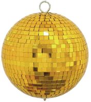 Mirror ball 15cm gold