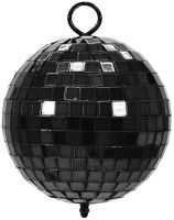 Mirror ball 10cm black