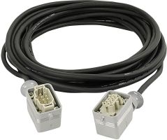 DAP Power Multicable 6 Pole male-female  10 m, 6 x 1,5 mm2