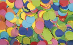 Showtec Show Confetti Round �55mm  Multicolour, 1 kg Fireproof