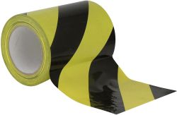 Showtec Floor-Marking tape 150 mm  Black -Yellow, 150 mm wide, 3