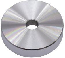 Puck single centre-piece aluminium silver