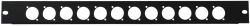 Front panel Z-19 punched 12xXLR(D-type)1U