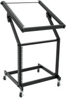 Rack stand 12U/10U adjustable on wheels