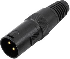 XLR-male 110 ohm black 3 pin