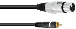 Cable CXF-20 RCA to XLR (F), 2m, black