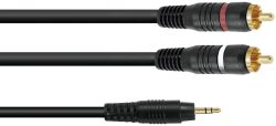 Cable SKC-15 3.5mm jack pl.st/2xRCA 1.5m