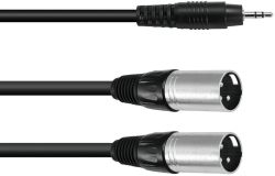 Cable AC40-15 3.5jack plug/2xXLR m. 1,5m