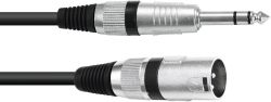 Cable XK-09 XLR-male/ 6,3 plug stere 0,9m
