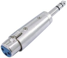 Adapter XLR socket/jack plug stereo