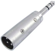 Adapter XLR plug/jack plug stereo