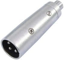 Adapter RCA socket/XLR plug