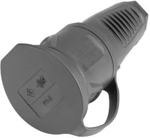 Safety rubber socket, black SVMD-1