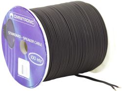 Lautsprecher Flachkabel 2x1,5mm�schw/100m