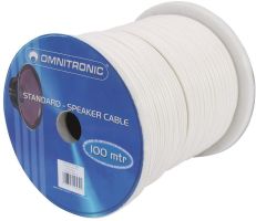 Speaker cable 2x1.5 mm�white/100m