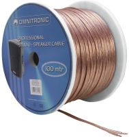 Studio-speaker-cable 2x2,5mm� transp/100m