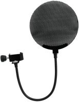 Microphone pop filter metal, black