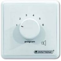OMNITRONIC PA program selector, mono, whi