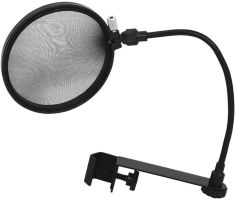 Microphone pop filter, black