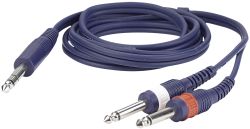 DAP FL34 - stereo Jack > 2 mono Jack L/R  0,75 m