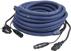 DAP FP04 Schuko-IEC  10 m LIGHT Power/Signal Cable