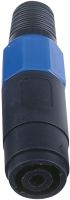 DAP Speakerconnector 4p. Black housing  Female, blue endcap