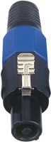 DAP Speakerconnector 4p. Black housing  Male, blue endcap