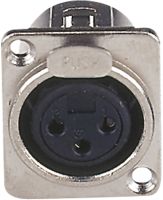 DAP XLR 3p. chassis, Nickel housing  Female