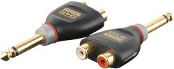 DAP XGA41 - Jack/M mono > 2 x RCA/F  Incl. 2 x 10 kilo-Ohm resis