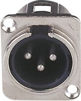 DAP XLR 3p. chassis, Nickel housing  Male