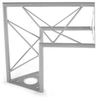 Decotruss corner /\ 90� SAC 24 silver incl. connector