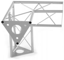 Decotruss corner 3-way \/ri SAL 33 silver incl. connector