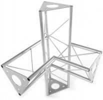 Decotruss corner 4-way r+h SAC 44 silver incl. connector