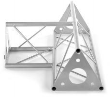 Decotruss T-pc 3-way hori. SAT 36 silver incl. connector