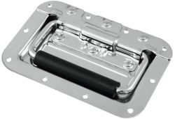Hinged case handle, zinc