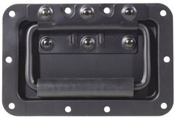 Hinged case handle, black