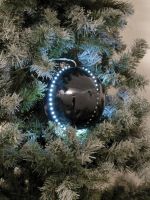 LED Snowball 8cm, black
