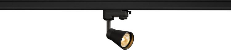 SLV AVO Spot für 3Phasen Hochvoltschiene, QPAR51, schwarz, max. 50W -B-Stock-