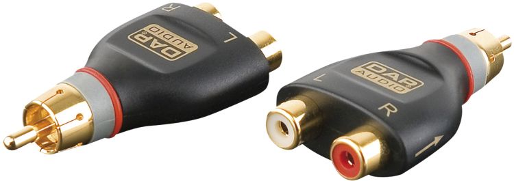 DAP XGA38 - 2 x RCA/F > RCA/M inkl. 2 x 10 kilo-Ohm Widerstände