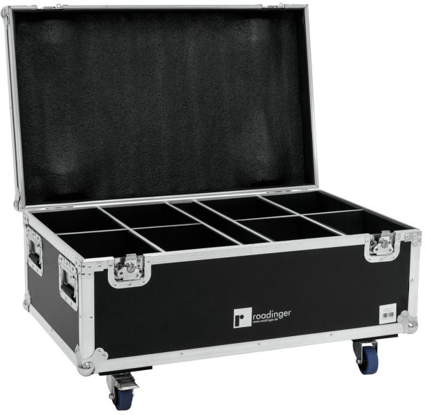 ROADINGER Flightcase 8x LED IP PAR 7x10W RGBL