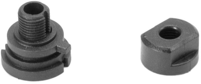 EUTRAC Montagenippel für Stromschienenadapter Ø10,5mm/ Ø13,5mm schwarz