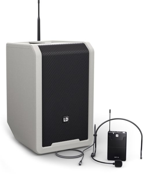 LD Systems ANNY® 8 BPH B5 G - Tragbarer Bluetooth® PA-Lautsprecher mit Akku, Mixer und 1x