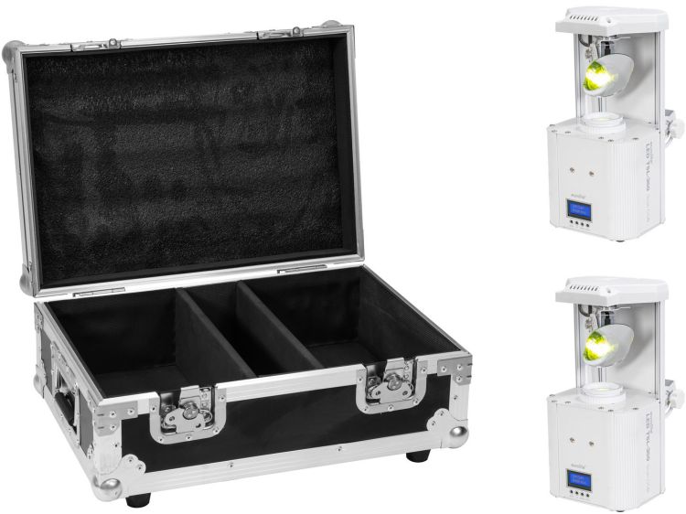 EUROLITE Set 2x LED TSL-350 Scan COB weiß + Case