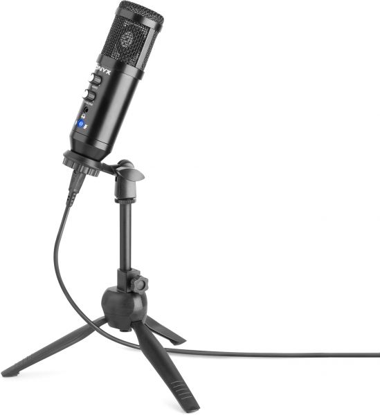Vonyx CM320B Studio-Mikrofon USB Schwarz mit Echo