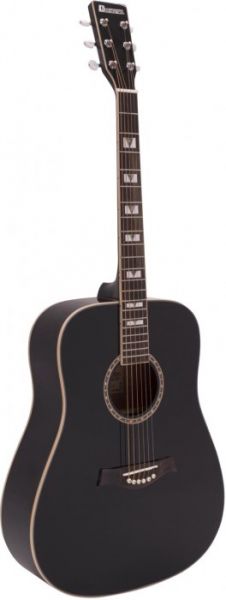 DIMAVERY STW-40 Westerngitarre, schwarz